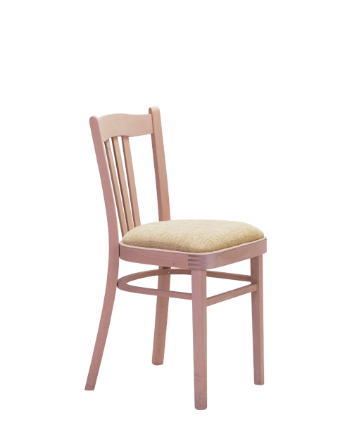 Upholstered beech chair Lucena P, Sádlík chair, Czech production