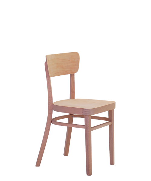 Dining chairs and tables for homes and restaurants. Nico bentwood dining chair with veneered seat. Czech manufacturer, family company Sadlík, since 1919