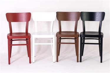 Beech chair Nico 1196 for restaurants, cafes, bistros. Your choice according to the photo: RAL covering color, Sádlík Czech furniture manufacturer.
