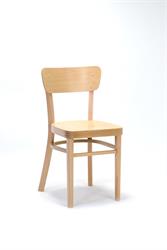 Chairs for both catering establishments and homes Nico 1196, choose: wood color standard b1 - natural unstained. Bistro chairs with veneer seat, manufacturer Sádlík