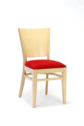 Čalouněné jídelní křesla  2197 AROL P najdou své uplatnění také jako kuchyňské židle i židle do restaurace, barva moření speciál dle vzorníku RAL (vanilka), čalounění látka zákazníka, pište volejte (nelze konfigurovat), český výrobce židlí Sádlík