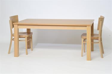 Restaurační stůl Topalov, masivní buk, 170x90 cm & ohýbaná židle 1194 LINETTA, velikost L43, barva buk přírodní, český výrobce Sádlík