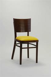 buková židle 2194 Linetta P, M41, b.3-4, žlutá koženka