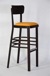 Barová židle z masivu, Nico P Bar 6196, barva moření dřeva standard - 4, čalounění koženka standard - Bruno 81, kvalitní židle z masivu, výrobce Sádlík Moravský Písek (1)