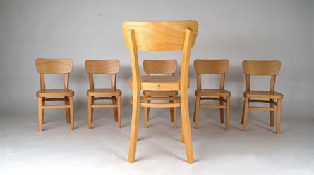 NICO 1196 beech chair for kindergarten teachers & NICO Kinder 1396 children's chair, wood color b1, natural beech - unstained from the Czech manufacturer Sádlík.