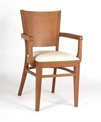 Exkluzivní dubové jídelní křeslo s područkami 2197 AROL P AL DUB je součástí naší nabídky. Dubový stůl pro Váš jedinčný interiér vyrobíme také. Pro objednání pište, volejte, křeslo čalouněné Arol P AL, český výrobce židlí a stolů Sádlík