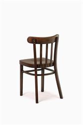 A comfortable dining chair for homes and restaurants. It is also possible to order a table with the chairs in the same wood stain color. Marconi bentwood dining chair with veneered seat. Your choice according to the photo: size M41, special wood stain color - Antigue 18/A black. Bentwood chairs made by the Sádlík company in Moravské Písek, Czech Republic.