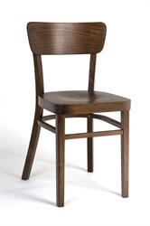 Dining or kitchen Veneer Seat Chair Nico 1196, solid and light beech chair for restaurants, cafes, community halls, also suitable as a dining or kitchen chair for homes. Czech manufacturer, family company Sadlík, since 1919. Custom production of solid beech and oak chairs and tables.