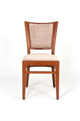 Dřevěné křeslo vhodné jako kuchyňská  a kavárenská židle od českého výrobce Sádlík, 2297 ARISU P SRP, zvolte: barva moření standard - 18, látka nešpinivá hrubší struktura - Visconti 401  