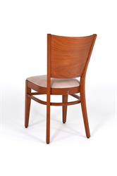 Dřevěné křeslo vhodné jako kuchyňská  a kavárenská židle od českého výrobce Sádlík, 2297 ARISU P SRP, zvolte: barva moření standard - 18, látka nešpinivá hrubší struktura - Visconti 401  