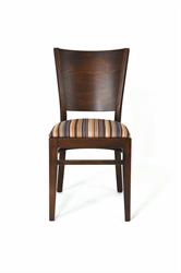 Restaurační ohýbané čalouněné křeslo, 2197 AROL P, barva moření speciál - Antique 18A černý, látka klasická - Inca 54, český výrobce židlí Sádlík