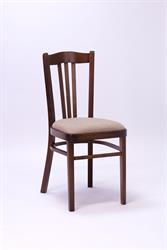 Jídelní židlička dřevěná 2005 Lucena ATYP, barva moření standard - 3/4, velikost sedáku M 41, látka Edinburg 6111, výška opěradla na přání zákazníka, atyp nelze konfigurovat, pro objednání pište, volejte. Sádlík český výrobce nábytku.