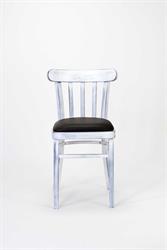 Bistro židle bílé s patinou, 2193 MARCONI P, zvolte: barva moření speciál - Vintage look, čalounění koženka standard - Bruno 05, klasická židle ve stylu antique. Sádlík židle od českého výrobce.