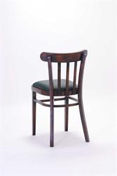 Židle pro gastronomii 2193 MARCONI P, zvolte: barva moření speciál - Antique 18/A černý, čalounění koženka standard - Bruno 42, zátěžová jídelní židle. Sádlík židle od českého výrobce.