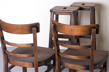 1192 Marona b.18-Antique Vintage, ohýbaná buková židle, český výrobce židlí Sádlík