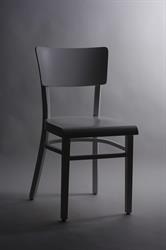 kuchyňská židle bílá, dřevěná 1198 Bohemia, barva krycí RAL 9010 bílá, český výrobce ohýbaného nábytku Sádlík