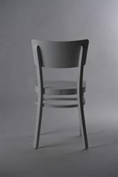 kuchyňská židle bílá, dřevěná 1198 Bohemia, barva krycí RAL 9010 bílá, český výrobce ohýbaného nábytku, Sádlík