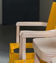 Jídelní dřevěné křeslo AROL, barva moření dle vzorku zákazníka, Sádlík Moravský Písek, český výrobce židlí a stolů