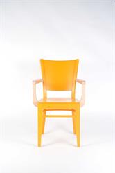 Jídelní dřevěné křeslo s područkami AROL AL, barva moření dle vzorku zákazníka, Sádlík Moravský Písek, český výrobce židlí a stolů (3)