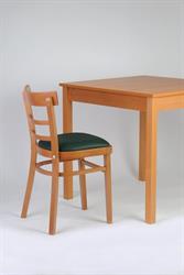 2192 Marona P, moření b.12, čalounění koženka Bruno, restaurační stůl Karpov, dekor buk přírodní. Český výrobce židlí a stolů Sádlík