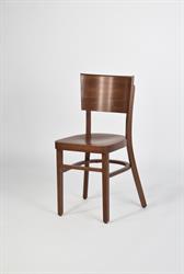 stohovatelná dřevěná židle Polanka, barva moření vzor, velikost S38, od českého výrobce Sádlík