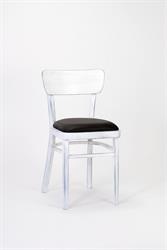 Vintage design, židle 2196 NICO P, barva b.22 Antique, koženka Bruno 05, restaurační židle čalouněná. Tradiční český výrobce sedacího nábytku Sádlík.