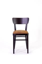 Židle jídelní čalouněné dřevěné, 2196 NICO P, barva b.4, kůže Vintage rangers-cognac, české designové židle z dílny Sádlík, Moravský Písek
