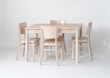 Jídelní stůl masivní Kasparov, dřevěná stolička Linetta, zvolte: velikost M41, barva moření speciál - dle vzorníku RAL, český výrobce nábytku, Sádlík